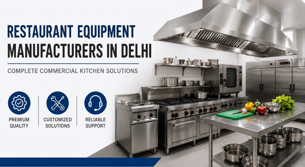 Restaurant Equipment Manufacturers in Delhi