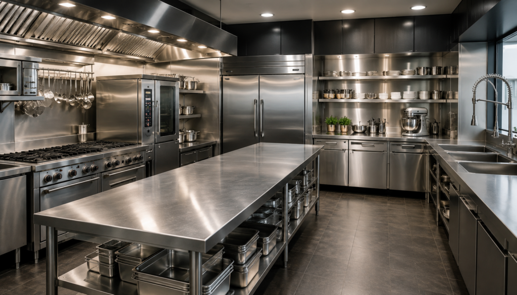 stainless steel kitchen equipment