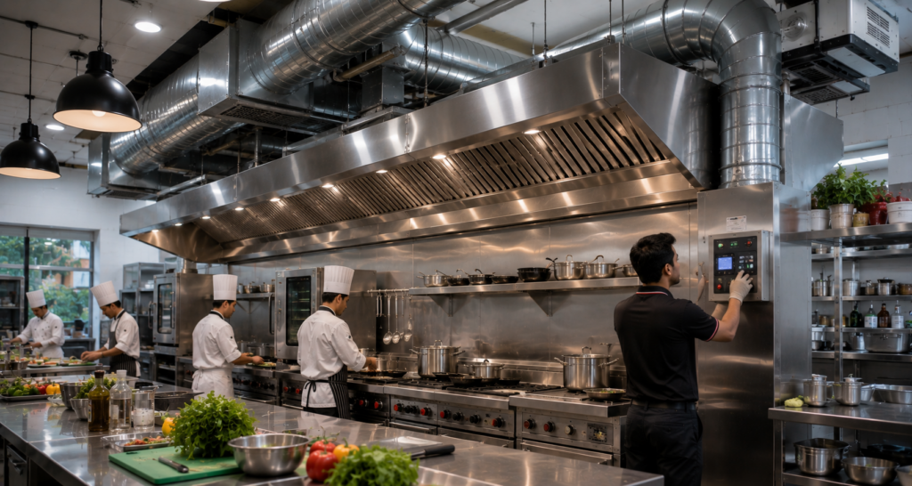 commercial kitchen ventilation system